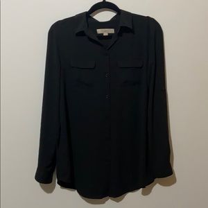 Black Loft Maternity Top